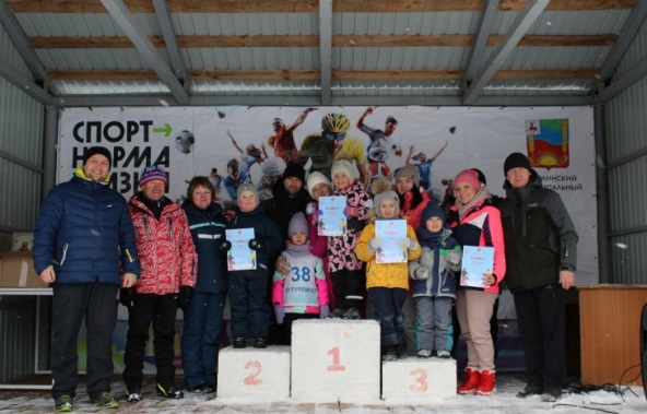 Победитель «Лыжни России» в семейном забеге