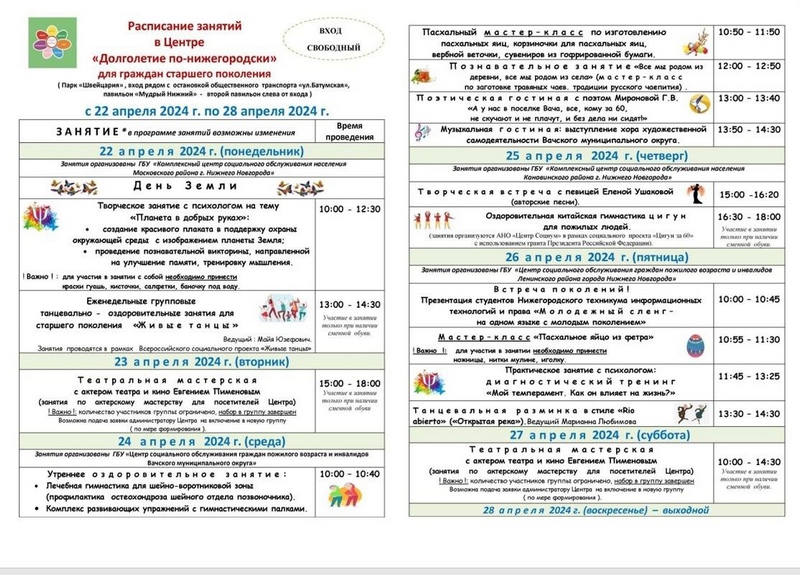 Долголетие по-нижегородски